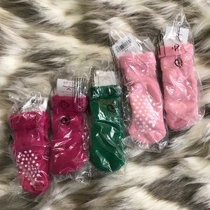 Hanna Andersson Sock w/grip bottoms - 5 pair